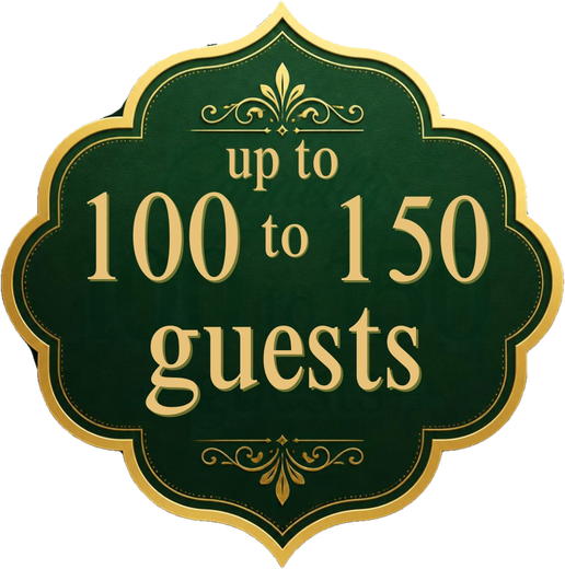Up to 100 to 150 guests